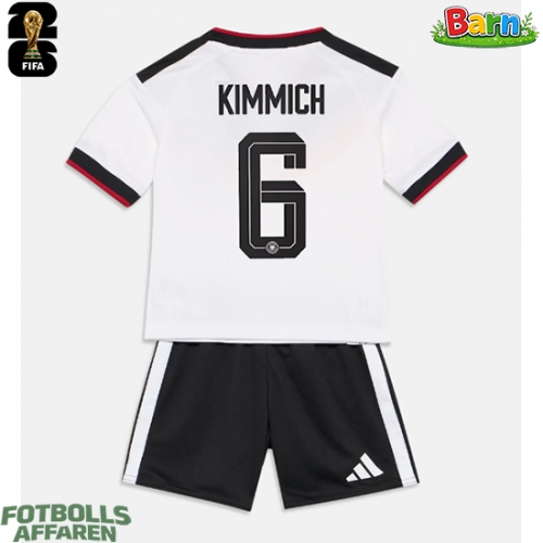Tyskland Joshua Kimmich #6 Hemmaställ Barn VM 2026 Kortärmad (+ Korta byxor)